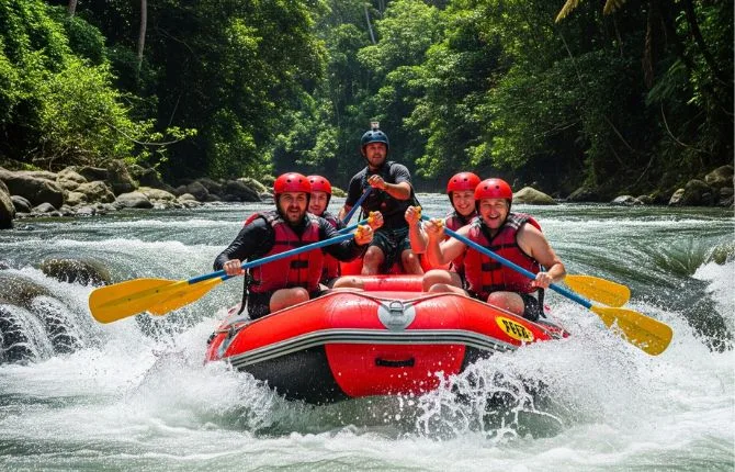 White water rafting adventure in Bali